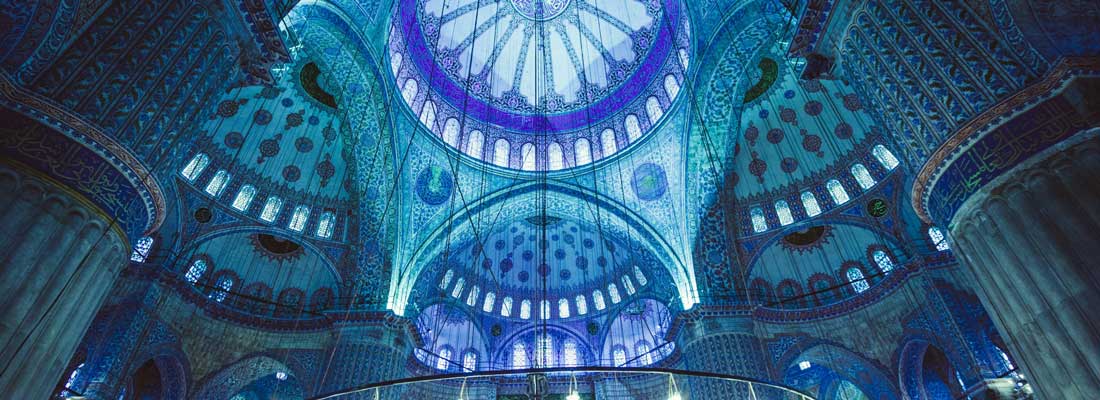 نمای داخلی مسجد آبی استانبول